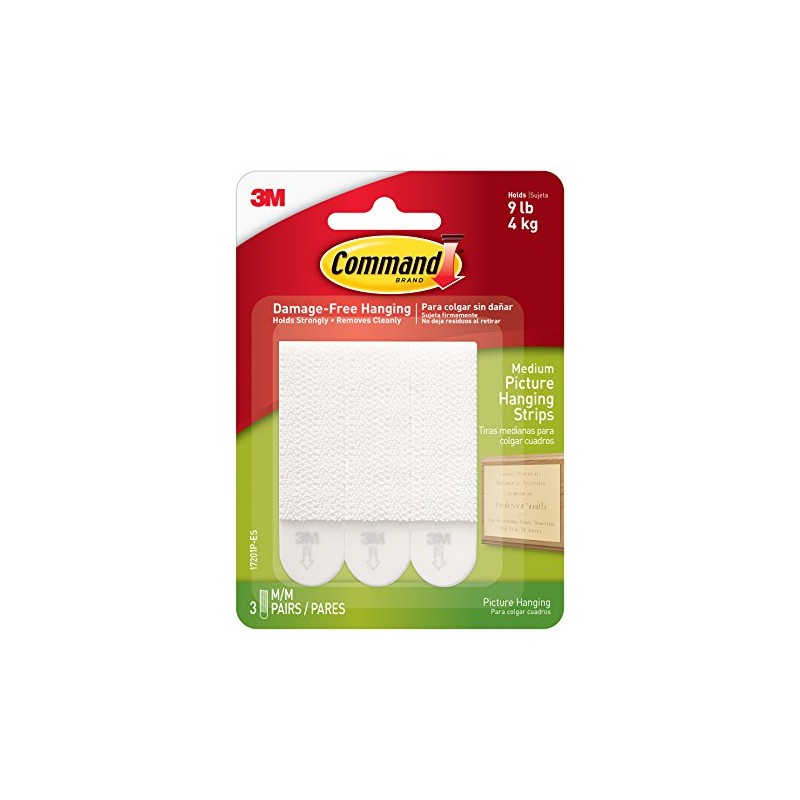 Command 17201P-ES Medium Picture Hanging Strips