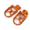 Offroad-Trittbretter Accossato orange in Ergal 7075 für Yamaha WR F