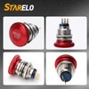 STARELO 22MM Metal Emergency Stop Mushroom Latching Push Button Switch