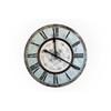 Creative Co-Op Distressed Mint Green Round Wall Clock