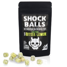 Extra Power Shock Balls Bitter Lemon with 3000 mg Guarana / Caffeine the Energy Push