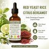 Red Yeast Rice Drops - Cholesterol Support Blend with Citrus,