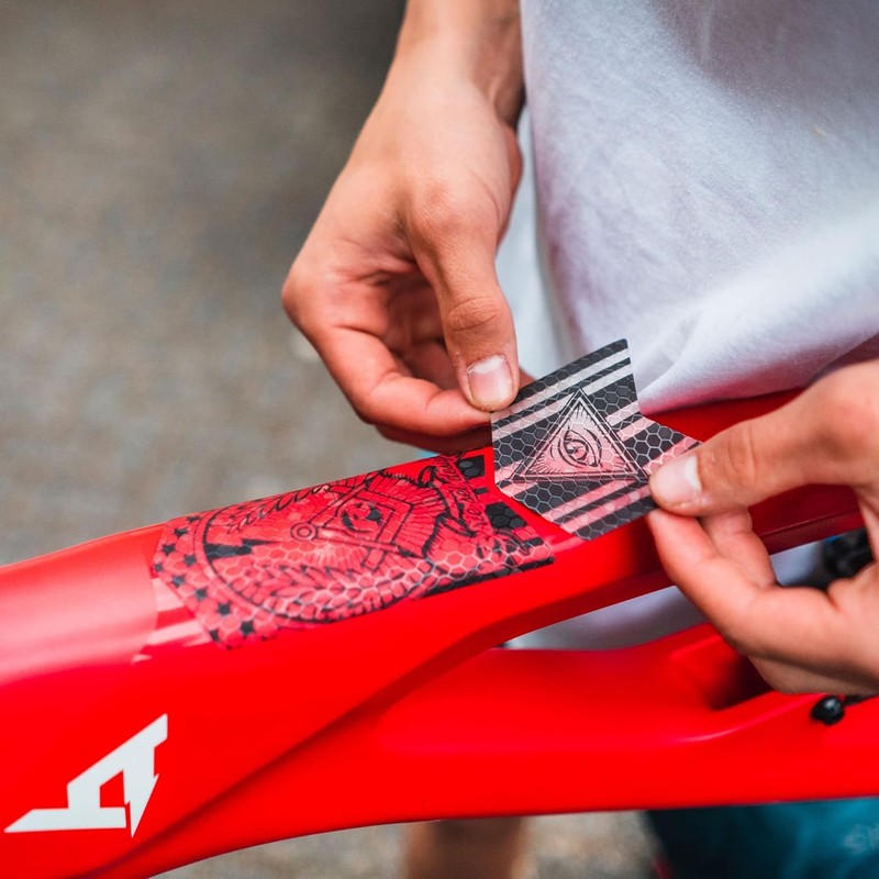 Riesel Design Protezioni Autoadesive Triangolo Posteriore Telaio Bici - Tape