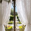 CtiUjdx 2 Panels Lace Curtains, Net Curtains for Windows with