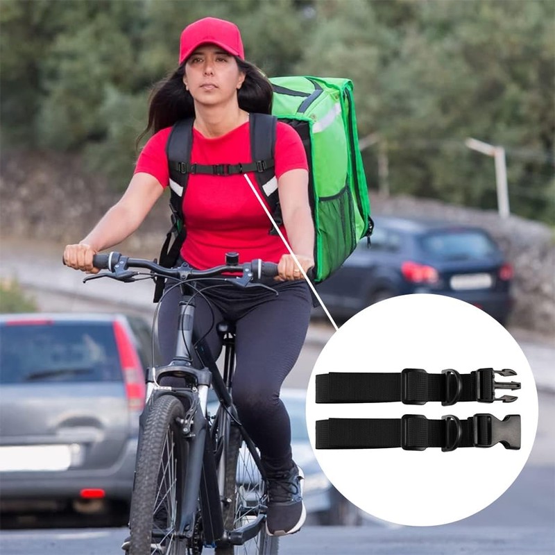 WQEDVN 2 Pair Backpack Straps, Adjustable Backpack Chest Strap, Chest