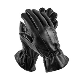 Woodland Leathers Mens Leather Gloves, Winter Warm 100% Leather Gloves with Thermal Lining Outdoor Driving for Cold Weather (XLarge)