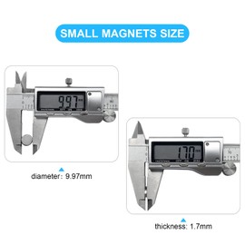 30Pcs Tiny Fridge Magnets, 10x2 mm Small Round Refrigerator Magnets, Neodymium Magnets for Crafts, Office, Refrigerator, Whiteboard