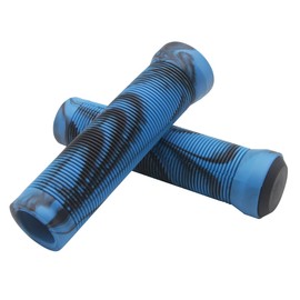 Handle Bar Grips 138mm Soft Longneck Grips for Pro Stunt Scooter Bars and BMX Bikes Bars (Blue)