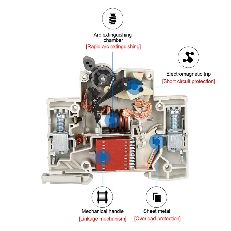 Heschen HSB6C 20 Amp Current 1 Pole Type B 6kA