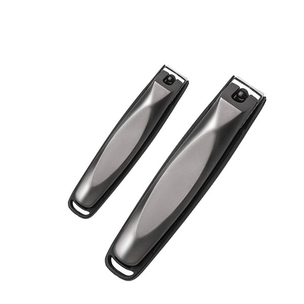 TecHong 2Pcs No Splash Nail Clippers Set - Stainless Steel