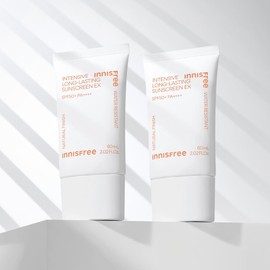innisfree [더블구성] 이니스프리 인텐시브 롱래스팅 선스크린 EX SPF 50+ PA++++ 60ml, 2개