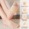 Katslyn 6 Pairs Toe Topper Socks,Half Socks Women,Non-Slip,Invisible High Heel