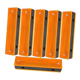 Ciieeo 6pcs Tunnel Wall Reflective Mark Outdoor Pavement and Sidewalk Marking Traffic Control and Roadway Pavement Safety High Visibility Reflective Roadway Signs Abs Khaki