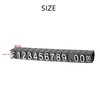 Nagoyuki 30 Sets Plastic Cube Price Display Label Adjustable Number