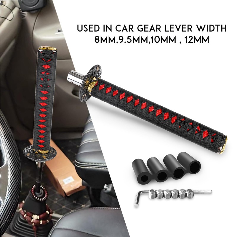 HTRACING Katana Gear Shift Knob Samurai Sword Shifter Knob Universal