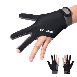 Professional Left-Hand Anti-Slip Billiard Glove Size M, Left Hand, Black