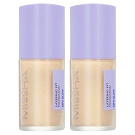 Partner_Reference Missha Layering Fit Semi Glow Foundation 35ml No. 23 Sand 2pcs / 미샤 레이어링 핏 세미 글로우 파운데이션 35ml 23호 샌드 2개