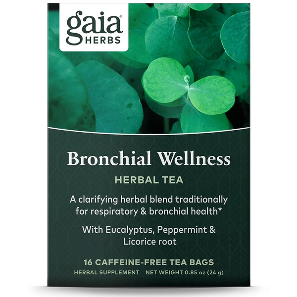 Gaia Herbs Bronchial Wellness Herbal Tea Bags 16