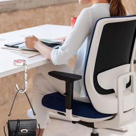 BEAVOING Purse Hook for Table, Set of 6 Purse Hanger Foldable Purse Holder Womens Bag Purse Hook for Purse(Pingments)