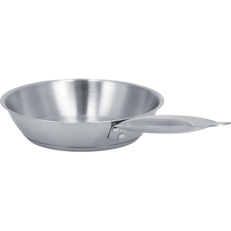 Stainless Steel Frying Pan Single Handle Fried Pan Cookware for