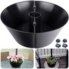 EBaokuup Umbrella Planters - Half Circle Planter Pots with Umbrella