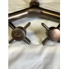 Faucet Bathroom Bridge Faucet DXV Landfair D35107254.110 Cross Handle Carbon