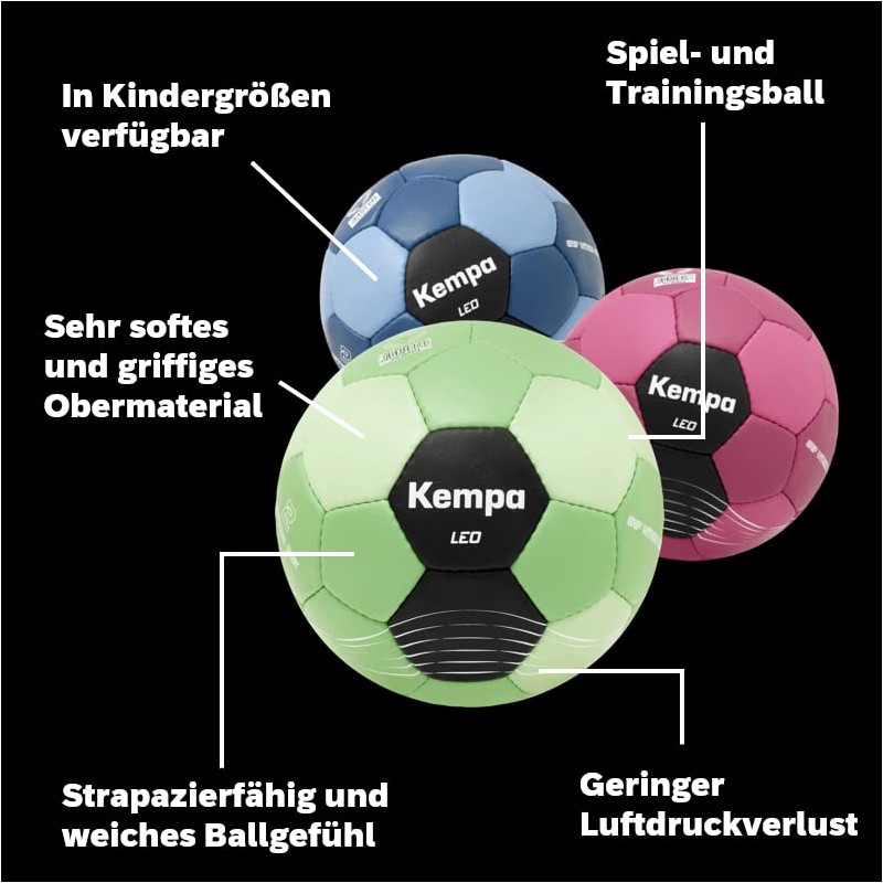Kempa Leo Children's Handball Ball for Children Training Ball, Foam