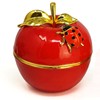 Feng Shui Pair of Harmony Red Apples Statue Love and
