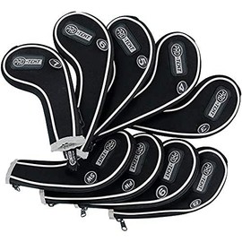 Protekt Zippy 3-SW Iron Headcover - Black/Silver