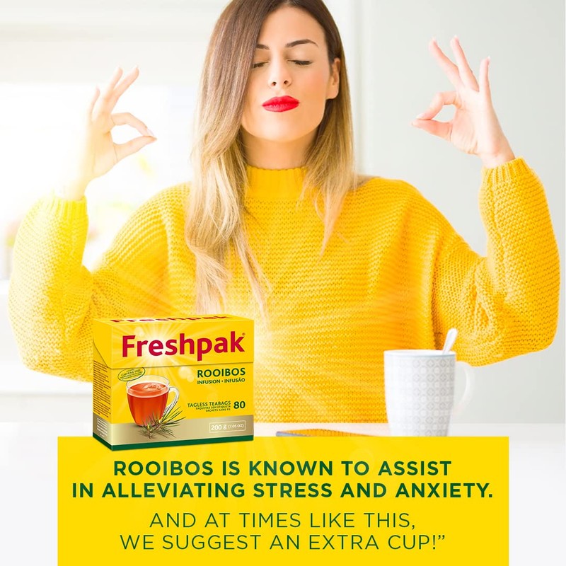Freshpak® Rooibos Tea | 80 Tagless Teabags | Packed at