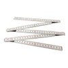 Wood 1 Meters Folding Wooden Ruler Measuring Metal Tips and