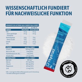 Hydraid Hydration Helper® Electrolyte Powder – Cherry Flavour • 25 Sticks • 1118mg Electrolytes • Low Sugar ORS Formula • Fast Hydration for Sports, Recovery & Energy