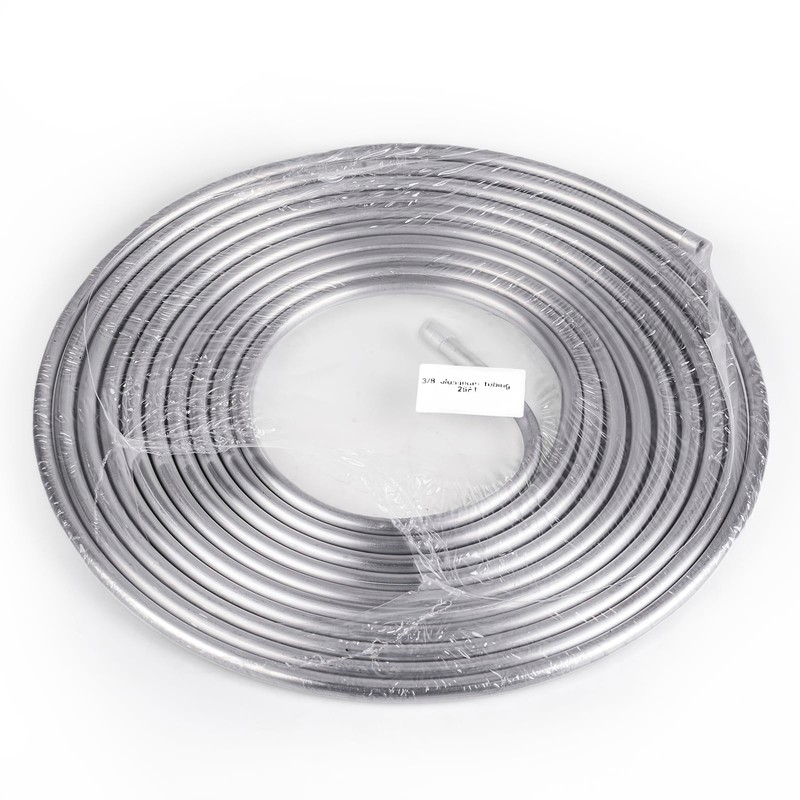 3/8" OD Aluminum Hard Fuel Line 25 Feet Hardline Tube