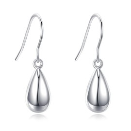 Teardrop Earrings for Women Sterling Silver Teardrop Leverback Dangle Drop Earrings