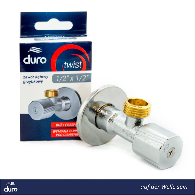 Duro Twist Angle Valve, 1/2 to 1/2 Inch Angle Regulating