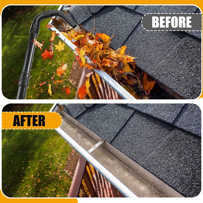 Zipcase Gutter Cleaning Kit - 9.25 ft Safe, with Reflector,
