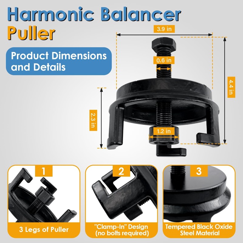 KITONLA 25264 Harmonic Balancer Puller and LS Harmonic Balancer Installation