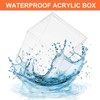 PATIKIL Acrylic Box with Lid 3.35" x 3.35" x 3.35",