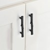 Huyfoig 3 Inch Cabinet Pulls, Black Tree Branch Cabinet Handles,