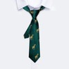 Barry.Wang Hunter Green Ties for Boys 47.2" Necktie Kids and
