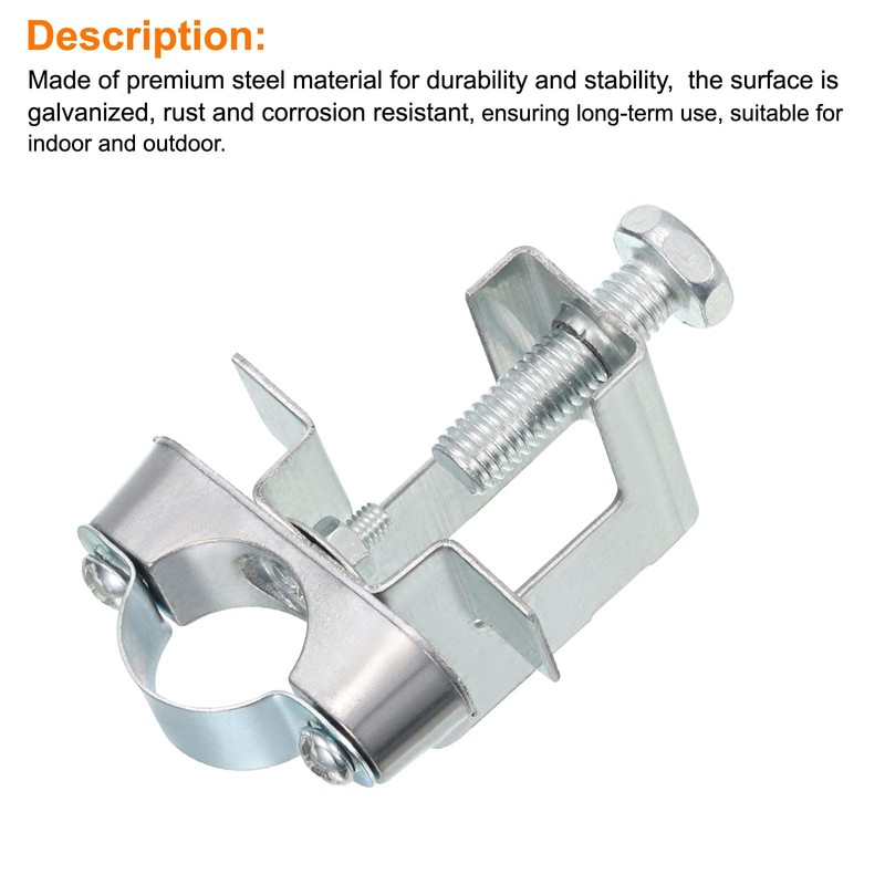 uxcell 10Pcs Conduit Hanger with Beam Clamp Fit for 3/4"(20mm)