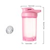 HUIQIHANG HUIQIHANG Protein Shaker Bottle 500ml with Stainless Steel Mixing