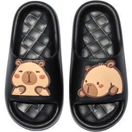 XIXITIAO Men's and Women's Capybara Slides,Cute Animal Capybara Slippers,Non Slip Quick Drying Shower Shoes,Summer Novelty Open Toe Slide