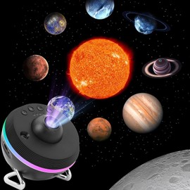 Febotak Galaxy Projector 13-in-1 Star Projector, Planetarium Projector with 13 Planetary Discs Nebula/Moon/Solar System, Starry Night Sky Projector Skylight Star Projector with Timer for Kids Adults