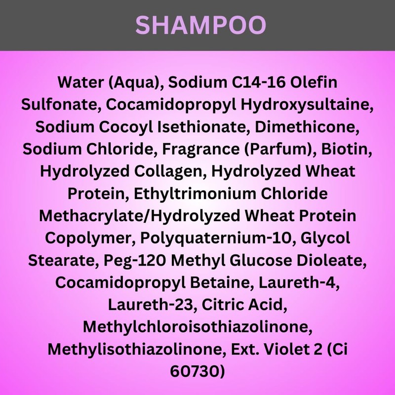 Adrielle Essentials Seductive Sweet Pea Scented Biotin Hair Shampoo and