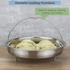 EIKS Stainless Steel Mesh Steamer Basket with Easy Lift Handle