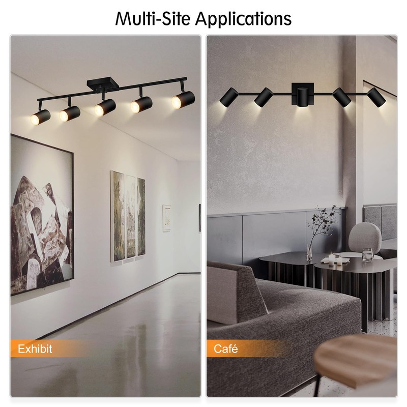 BoostArea Track Lighting Kit, Kitchen Lighting Fixtures Ceiling, 5 Light