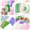 50 Sheets Textured Scrapbooking Special Paper and Mesh Fabric Assorted