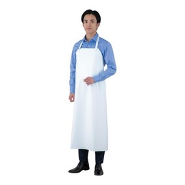 Azuwan AP-CR110 Apron, Apron (Industrial) White, One Size Fits All