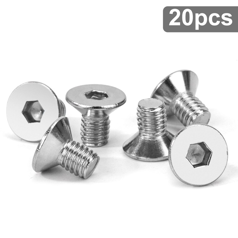 Tunejoy Countersunk Screws M6 x 10 mm Stainless Steel A2